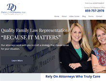 Tablet Screenshot of dofamilylaw.com